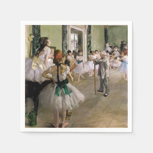Edgar Degas - The Dance Class Napkin (Front)