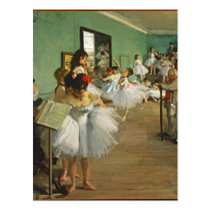 Edgar Degas The Dance Class Postcard