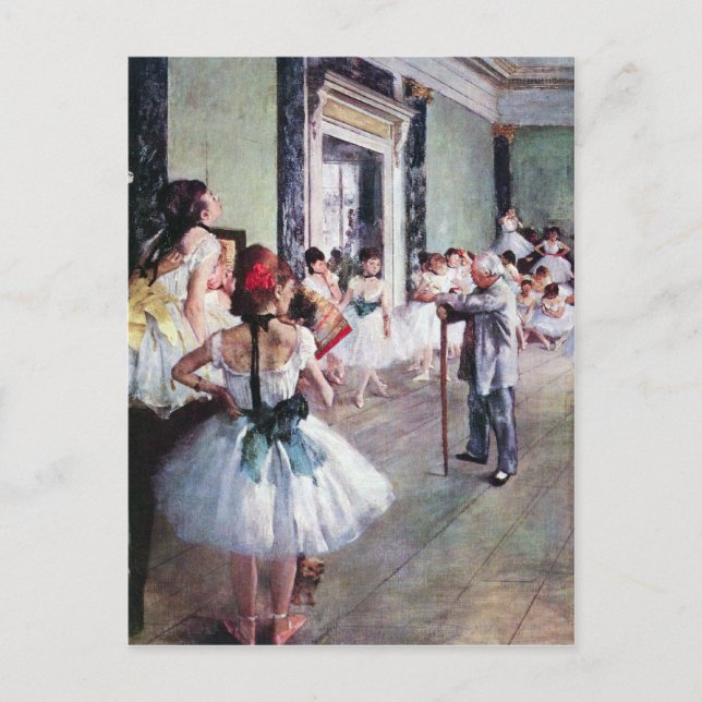 Edgar Degas - The dance class Postcard (Front)