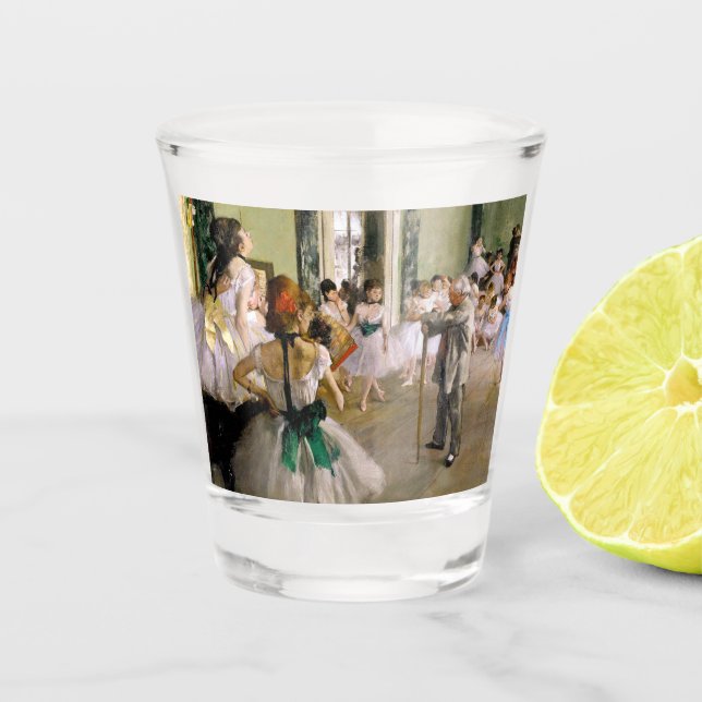 Edgar Degas The Dance Class Shot Glass (Front)