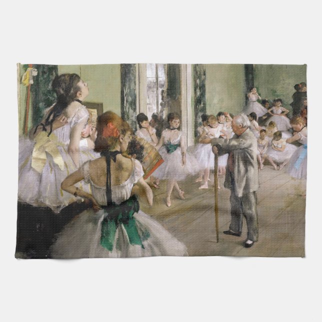 Edgar Degas - The Dance Class Tea Towel (Horizontal)