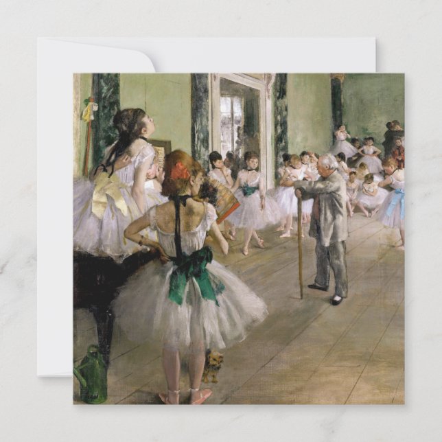 Edgar Degas - The Dance Class Thank You Card (Front)
