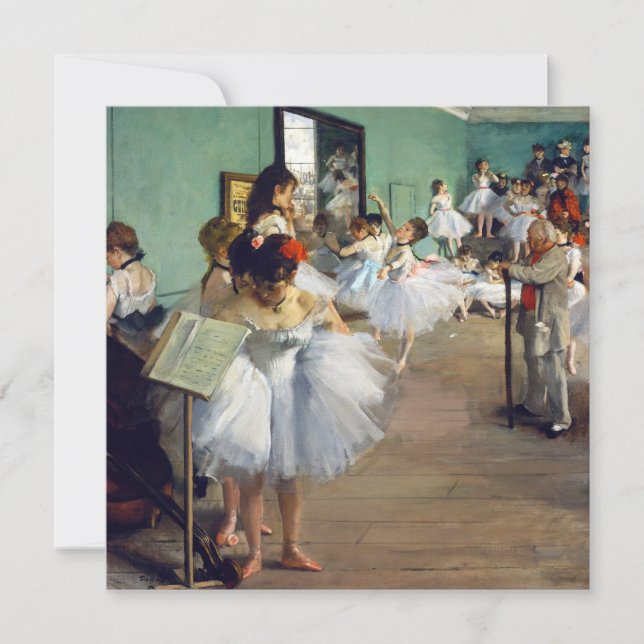 Edgar Degas - The Dance Class Thank You Card (Front)