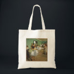 Edgar Degas The Dance Class Tote Bag<br><div class="desc">Beautiful vintage impressionist painting from the 1800s by the famous painter Edgar Degas. This portrait features ballerina dancers in green tones during class.</div>