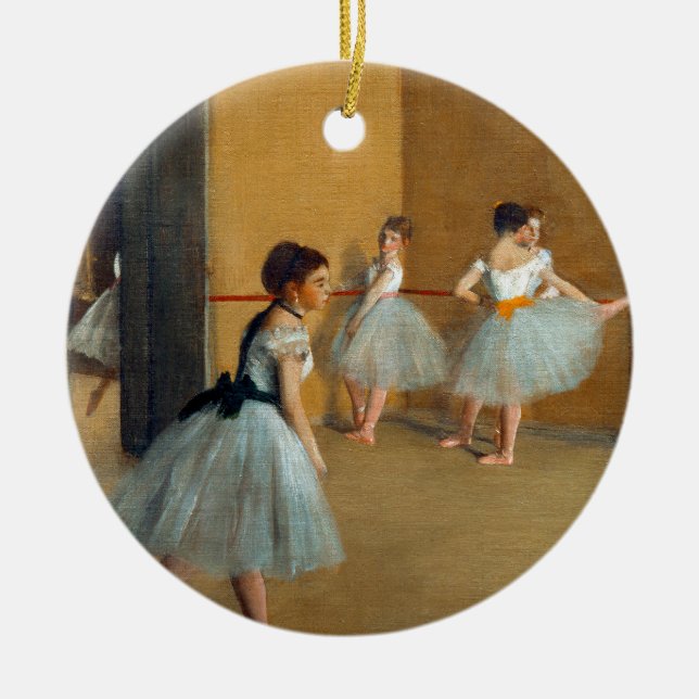 Edgar Degas The Dance Foyer at the Opera Ceramic Ornament (Front)