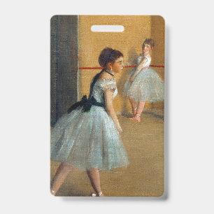 Edgar Degas The Dance Foyer at the Opera ID Badge