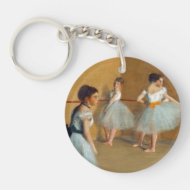 Edgar Degas The Dance Foyer at the Opera Key Ring (Front)