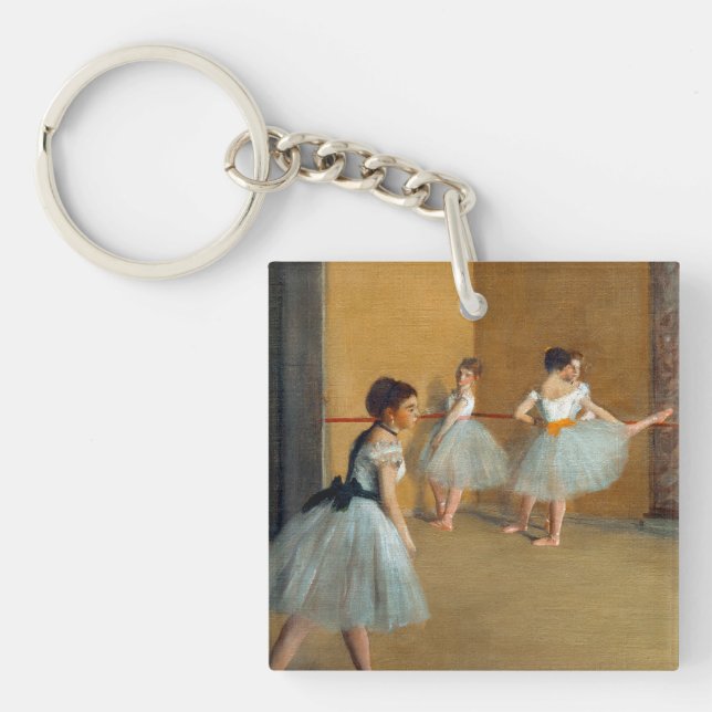 Edgar Degas The Dance Foyer at the Opera Key Ring (Front)