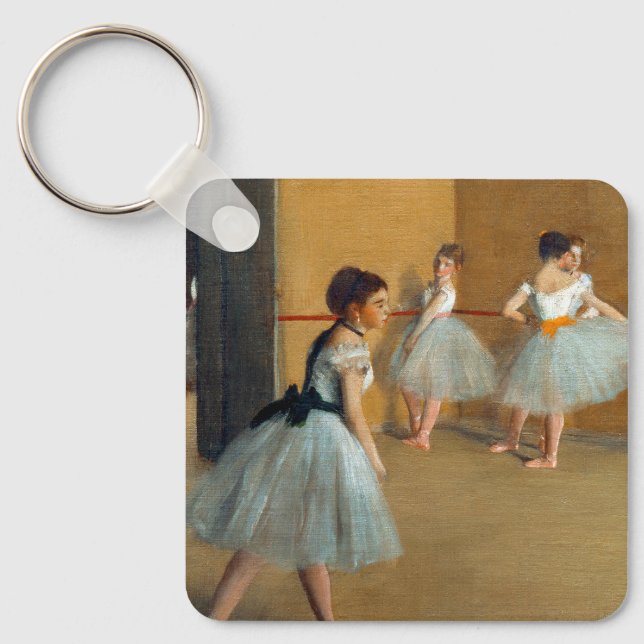 Edgar Degas The Dance Foyer at the Opera Key Ring (Front)