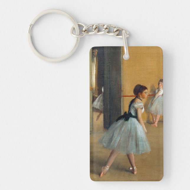 Edgar Degas The Dance Foyer at the Opera Key Ring (Front)