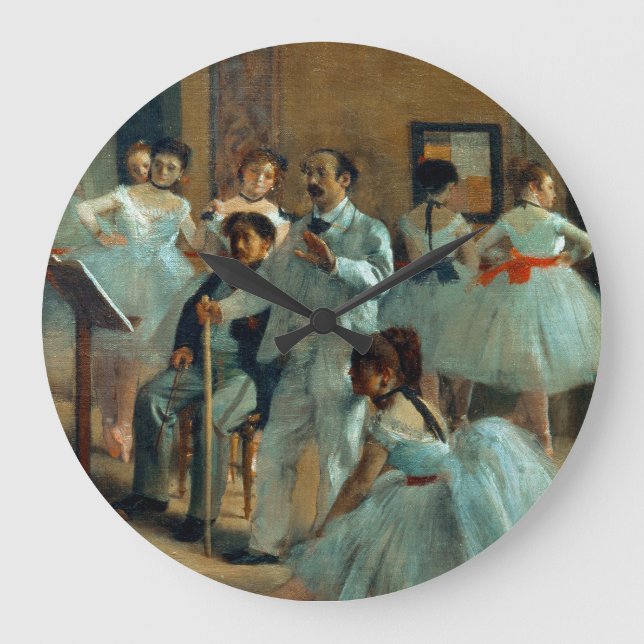 Edgar Degas The Dance Foyer at the Opera Large Clock (Front)
