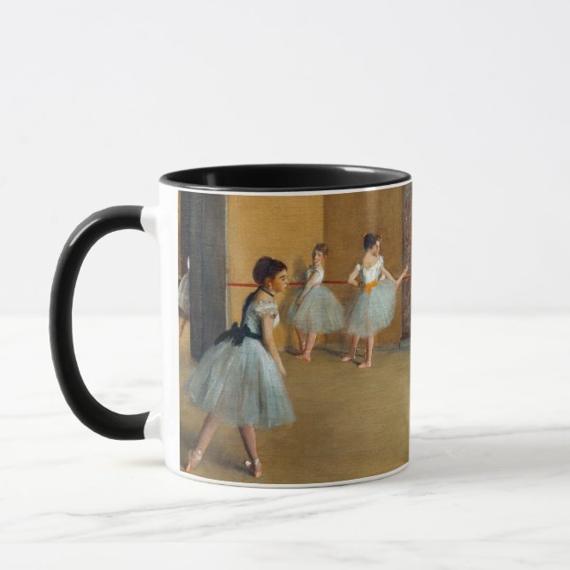 Edgar Degas The Dance Foyer at the Opera Mug (Left)