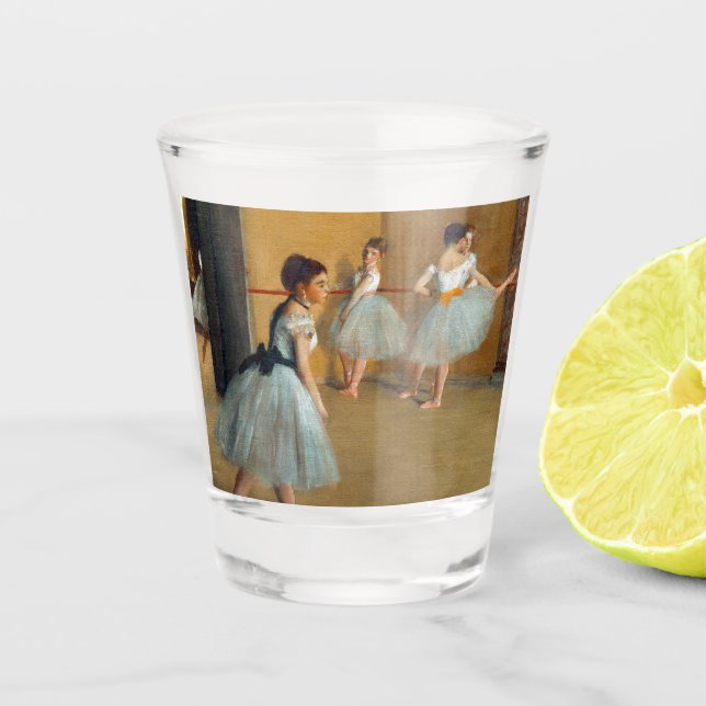 Edgar Degas The Dance Foyer at the Opera Shot Glass (Front)