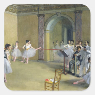 Edgar Degas   The Dance Foyer Square Sticker