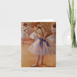 Edgar Degas "The Dance Studio"  BLANK Note Card