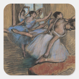 Edgar Degas   The Dancers Square Sticker
