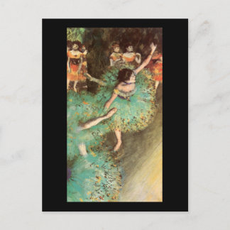 Edgar Degas The Green Dancer Postcard