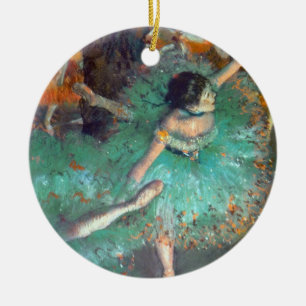 Edgar Degas - The Green Dancers - Ballet Dance Ceramic Tree Decoration