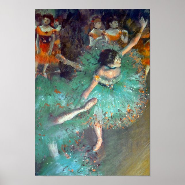 Edgar Degas - The Green Dancers - Ballet Dance Poster (Front)