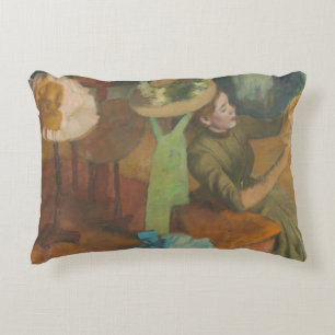 Edgar Degas - The Millinery Shop Decorative Cushion