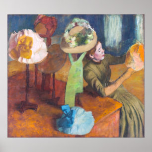 Edgar Degas - The Millinery Shop Poster