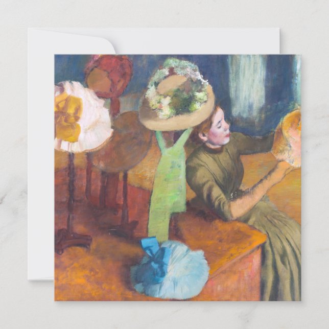 Edgar Degas - The Millinery Shop Thank You Card (Front)