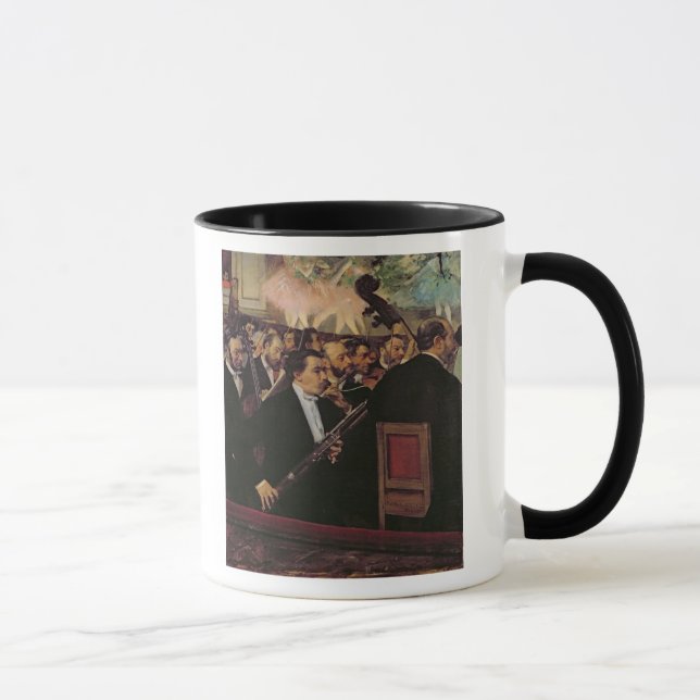 Edgar Degas | The Opera Orchestra, c.1870 Mug (Right)