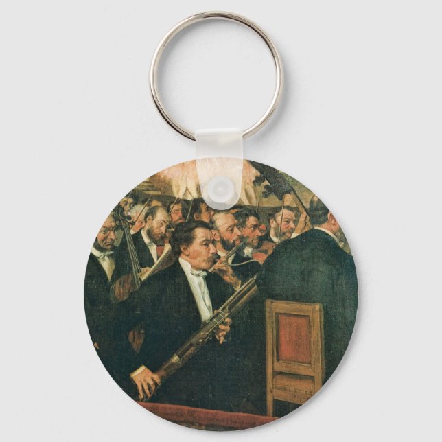 Edgar Degas The Orchestra of the Opera Key Ring (Front)