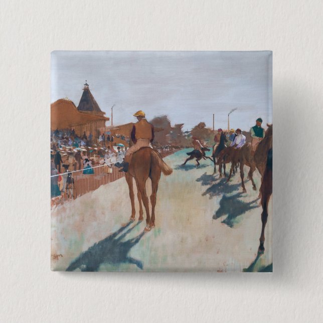 Edgar Degas - The Parade 15 Cm Square Badge (Front)