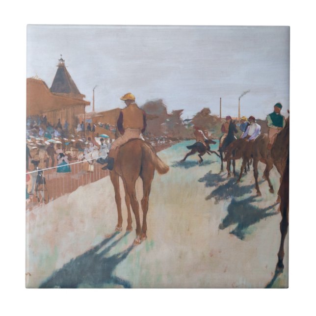 Edgar Degas - The Parade Ceramic Tile (Front)