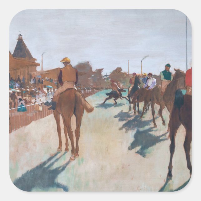 Edgar Degas - The Parade Square Sticker (Front)