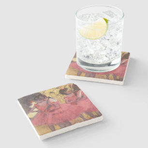 Edgar Degas The Pink Dancers Coaster