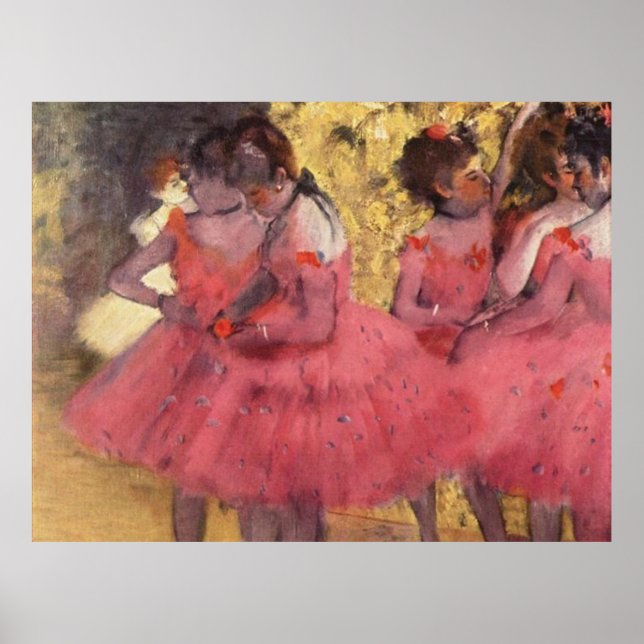 Edgar Degas The Pink Dancers  Poster (Front)