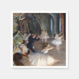 Edgar Degas - The Rehearsal of the Ballet Onstage Napkin