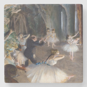 Edgar Degas - The Rehearsal of the Ballet Onstage Stone Coaster