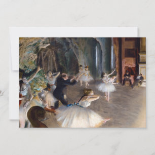Edgar Degas - The Rehearsal of the Ballet Onstage Thank You Card