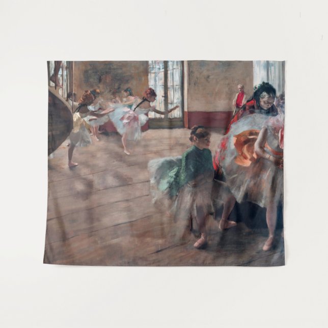 Edgar Degas - The Rehearsal Tapestry (Front (Horizontal))