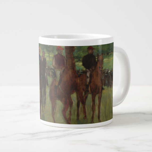 Edgar Degas | The Riders Large Coffee Mug (Front Right)