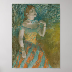 Edgar Degas   The Singer in Green Poster