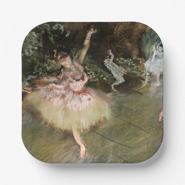 Edgar Degas - The Star 1878 Paper Plate (Front)