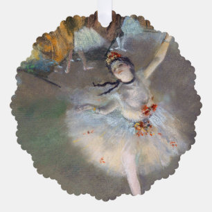 Edgar Degas - The Star / Dancer on the Stage Tree Decoration Card