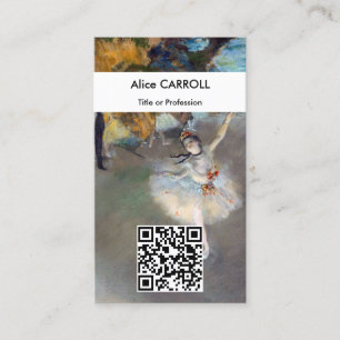 Edgar Degas - The Star - QR Code Business Card