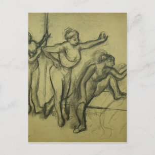 Edgar Degas Three Dancers, c.1900 Postcard