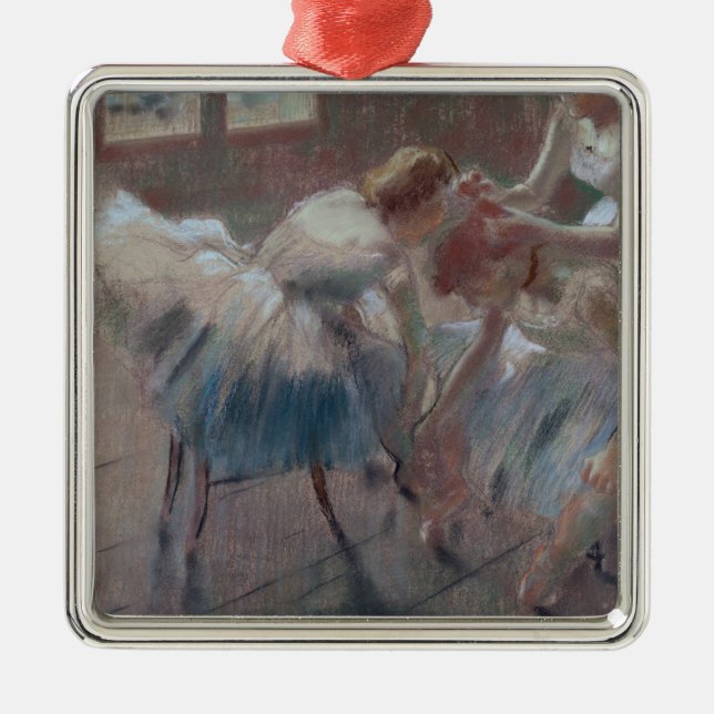 Edgar Degas | Three Dancers Preparing for Class Metal Tree Decoration (Front)