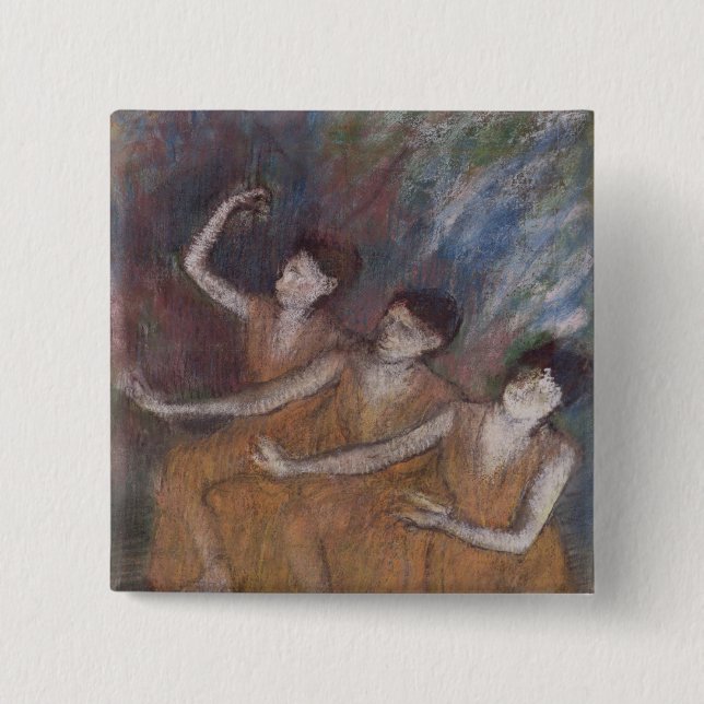 Edgar Degas | Trois Danseuses 15 Cm Square Badge (Front)