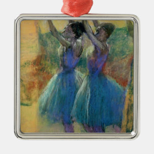 Edgar Degas Two Blue Dancers Metal Tree Decoration