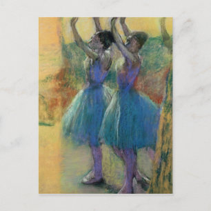 Edgar Degas   Two Blue Dancers Postcard