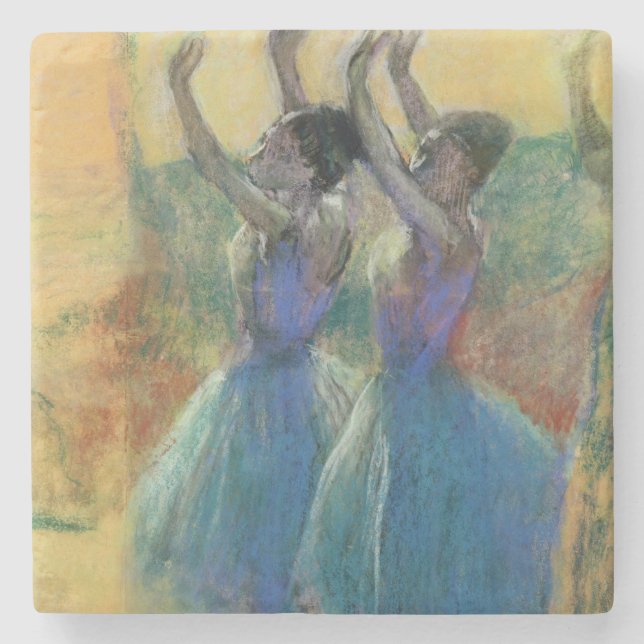 Edgar Degas | Two Blue Dancers Stone Coaster (Front)