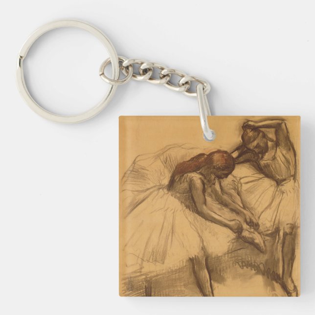 Edgar Degas | Two Dancers Key Ring (Front)