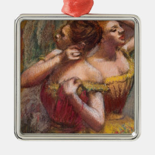 Edgar Degas Two Dancers Metal Tree Decoration